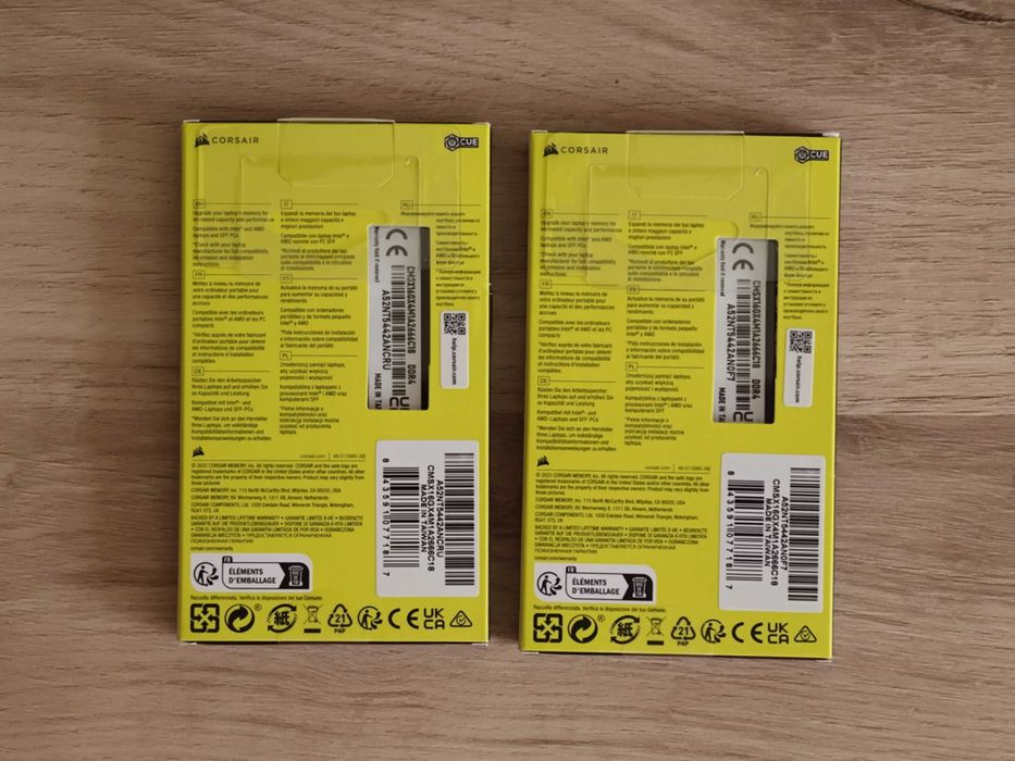 Памет за лаптоп Corsair Vengeance, 16GB (1x16), DDR4 SODIMM 2666MHz, ГАРАНЦИЯ