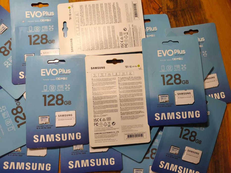 ЧИСТО НОВА Карта памет 128GB microSD Samsung EVO Plus, НАЙ НИСКА ЦЕНА!