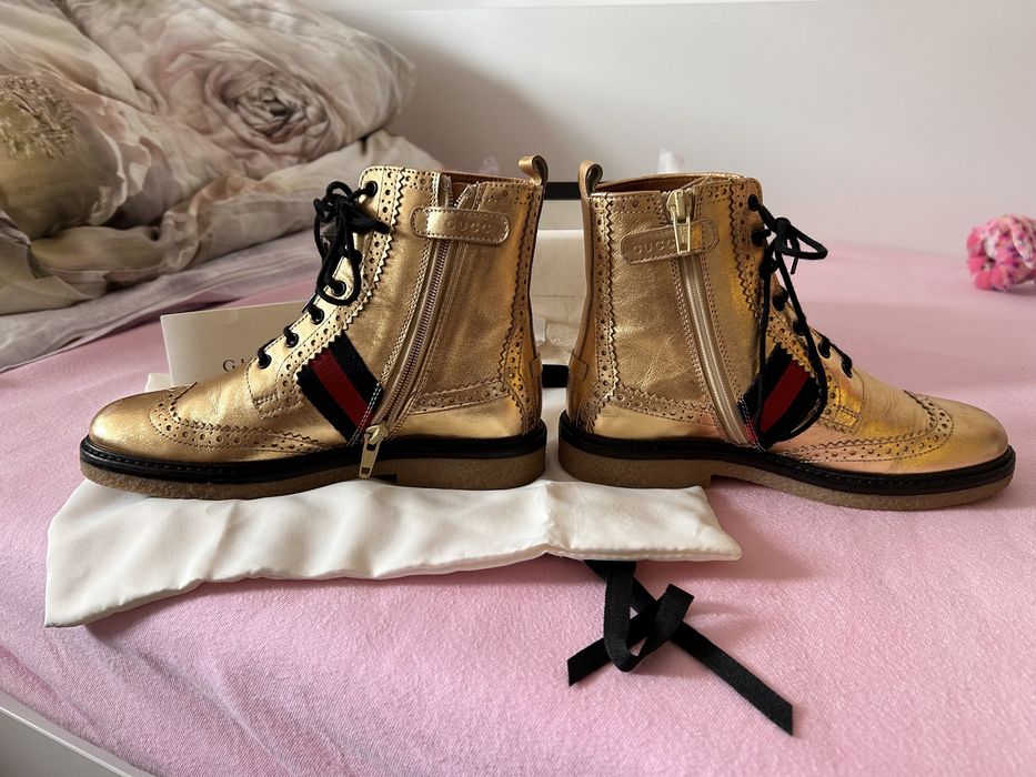 Ghete Gucci aurii - copii mărimea 31