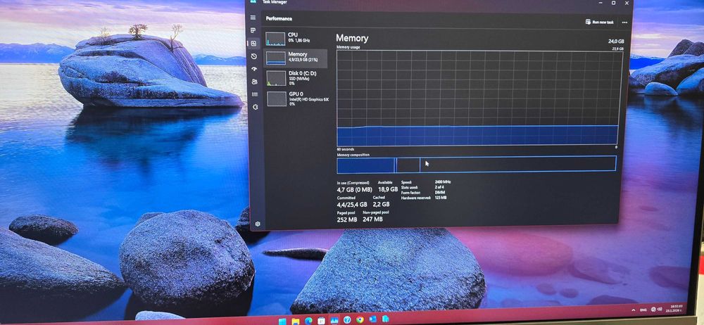 Компютър HP EliteDesk 800 G3 SFF, i7-7700, SSD 512GB, 24GB RAM, DVD