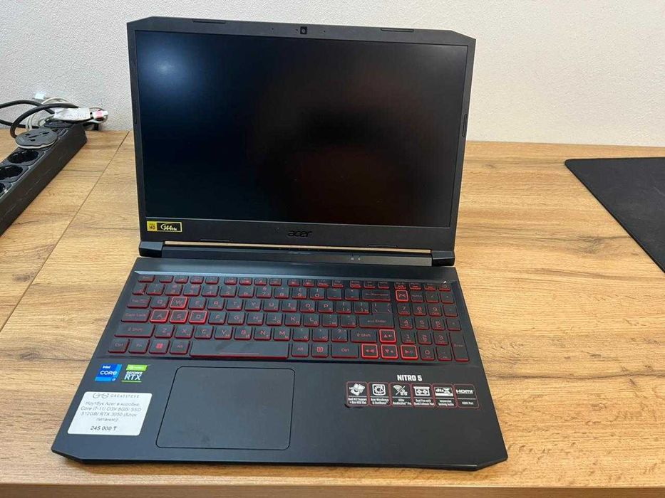 Ноутбук Acer Nitro 5. Core i7-11/ ОЗУ 8GB/ SSD 512GB/ RTX 3050
