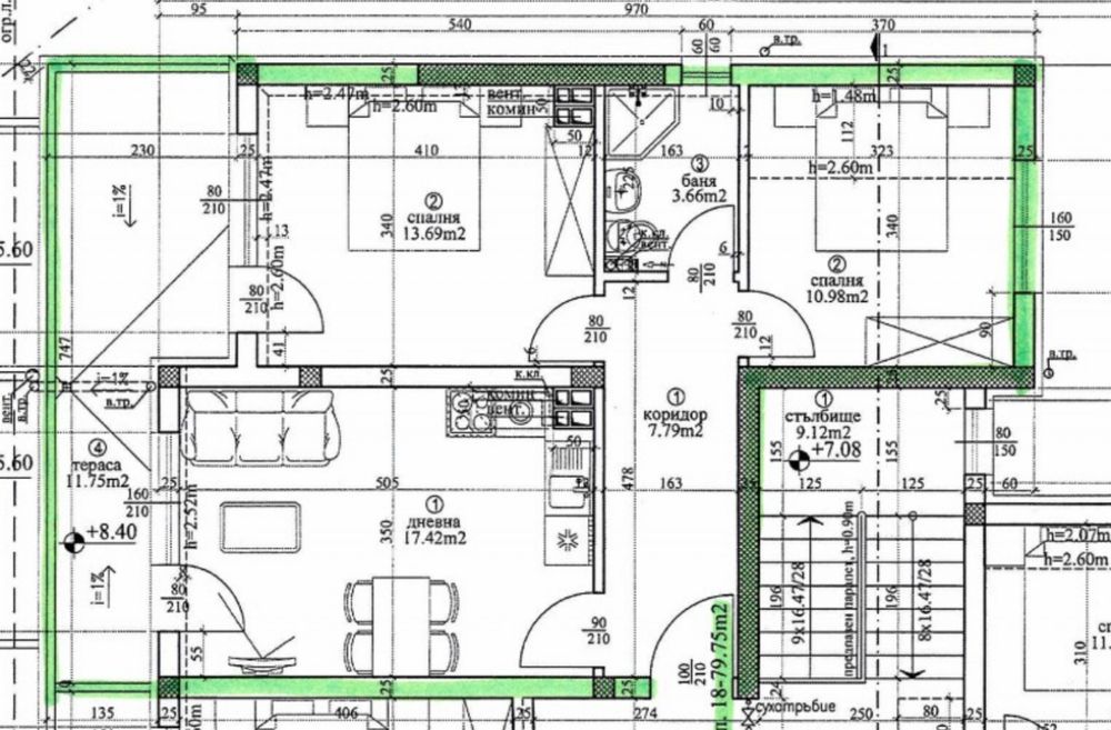 Продава се Тристаен апартамент в Варна, Виница - 94 кв.м за 1502 €/кв.м - Снимка #1