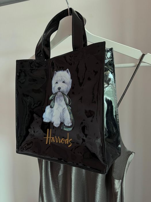 Harrods чанта — Westie куче лакирана