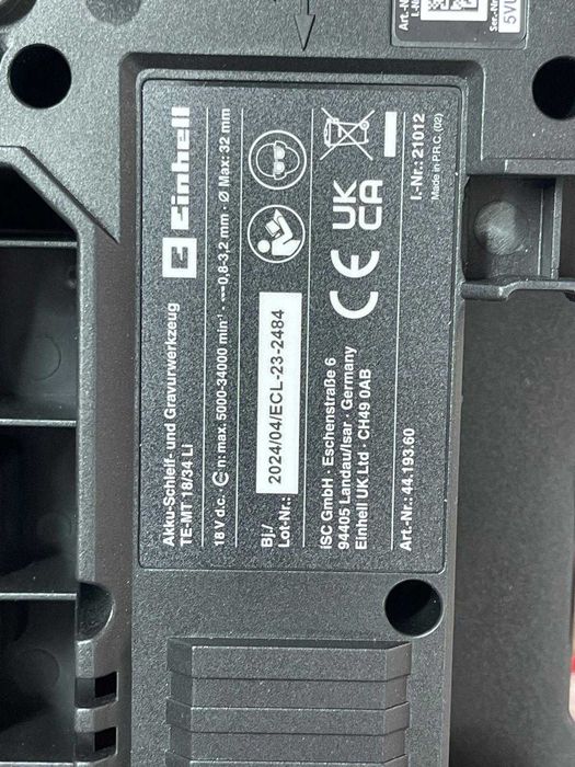 Instrument de șlefuire / gravare fără fir Einhell TE-MT 18/34 Li Solo