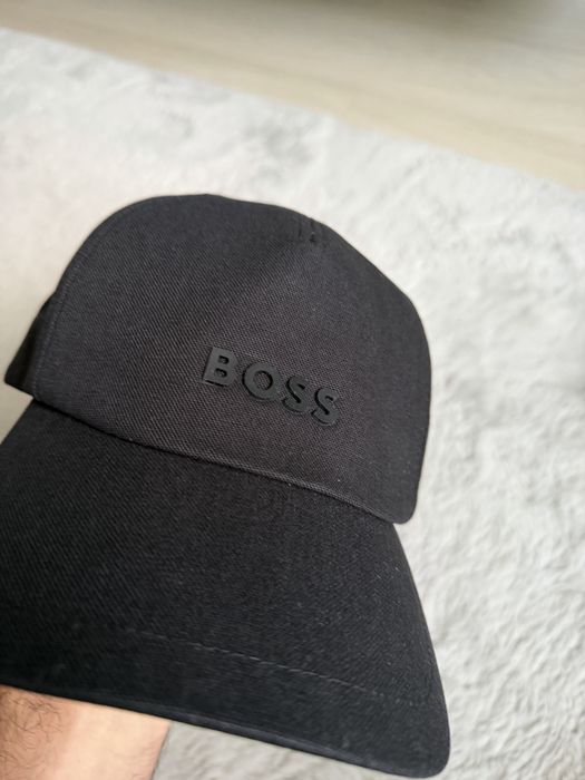 BOSS Fresco sapca unisex culoare neagra cu logo mic negru, marime universala noua originala