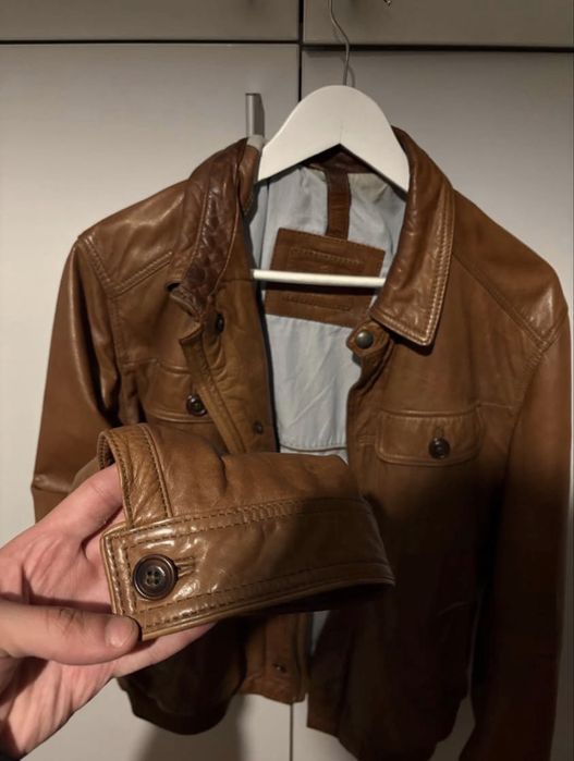 Geaca de piele naturala Massimo Dutti XL