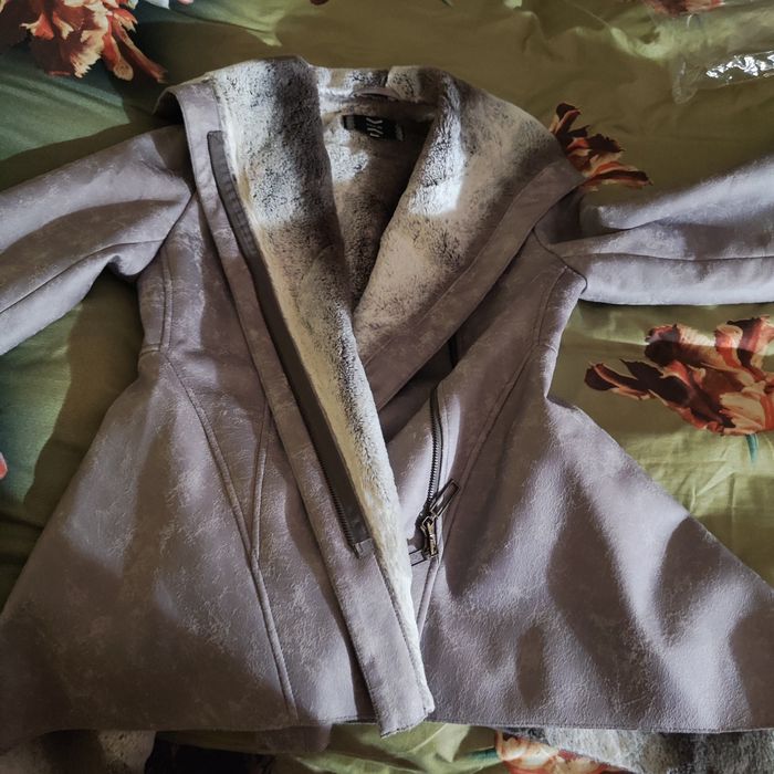 Дублёнка из натурального кроличьего меха