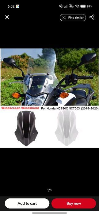Vind Parbriz Touring Honda Nc 750X