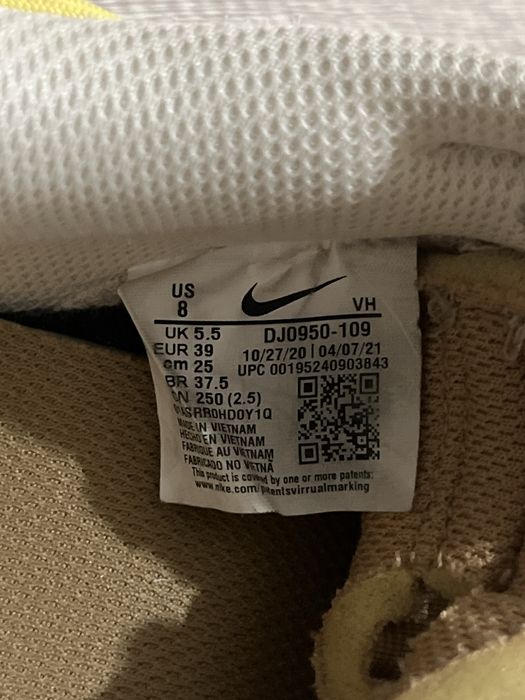 кроссовки nike dunk off white 39 размер