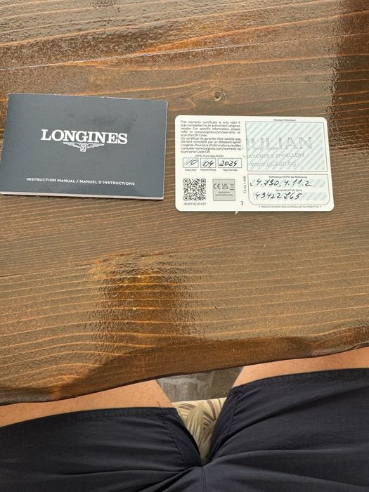 Часовник с кожена каишка longines