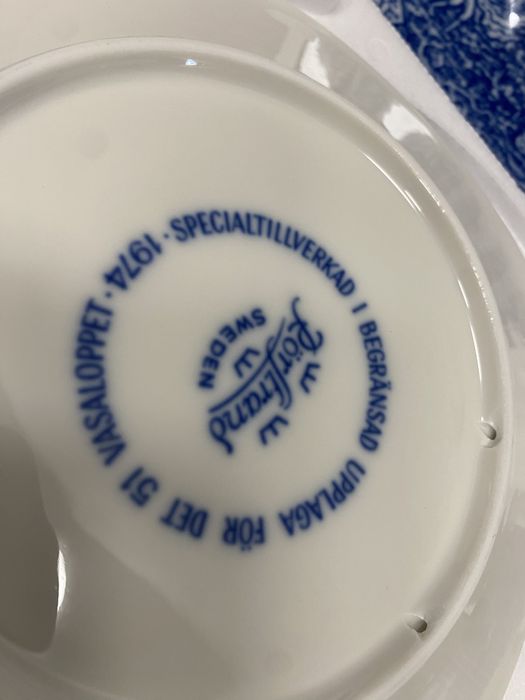 Шведски порцеланови пана за стена изрисувани ръчно