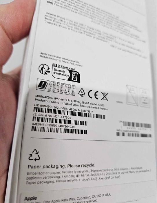 Iphone 17 pro 256 gb