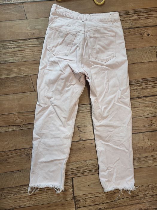 Дънки Zara M в бледорозов цвят нови