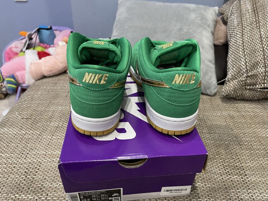Маратонки Nike SB Dunk Low Pro Saint Patricks Green Здлени Jordan NBA