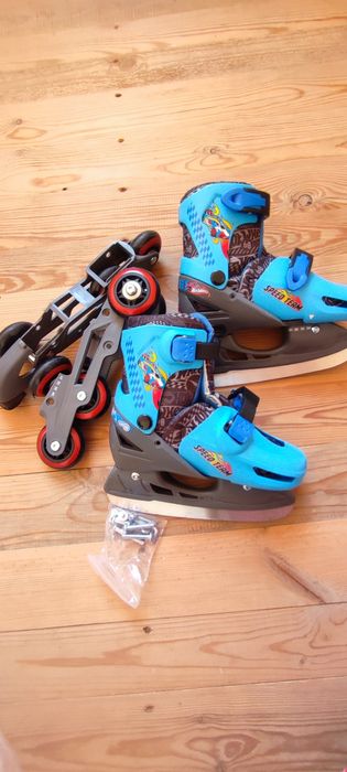 Ролики-коньки 3в1