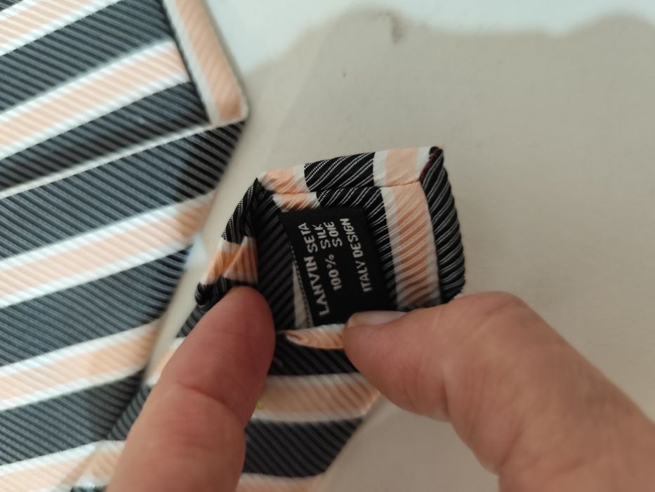 Cravată Lanvin mătase naturală