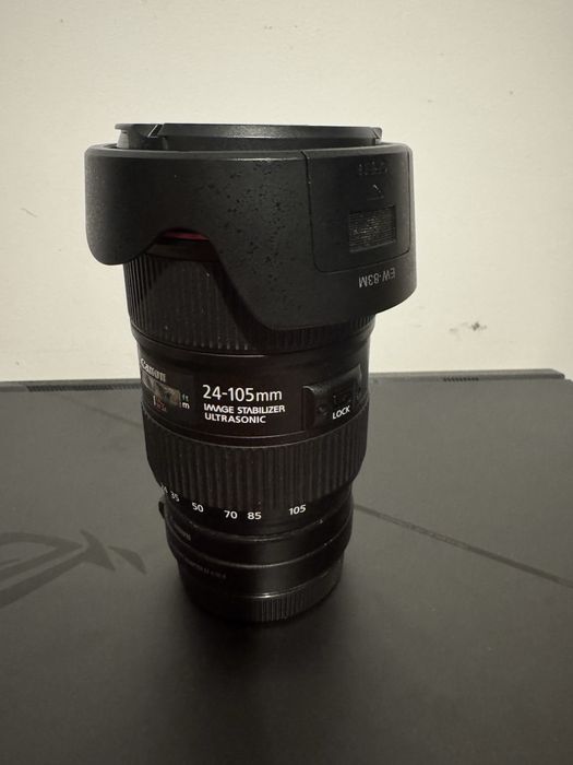 Obiectiv Canon 24-105II + adaptor canon VND EF/R
