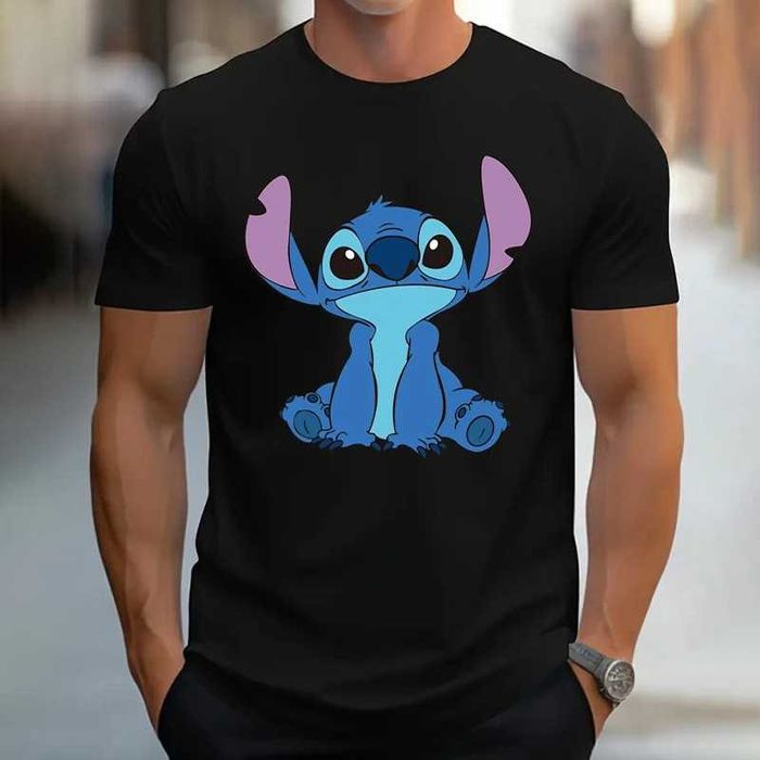 Нова мъжка тениска с героя Стич (Stitch)