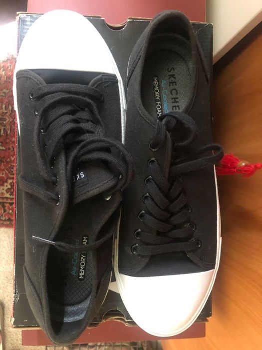 Кеды скетчерс черные 44 размер