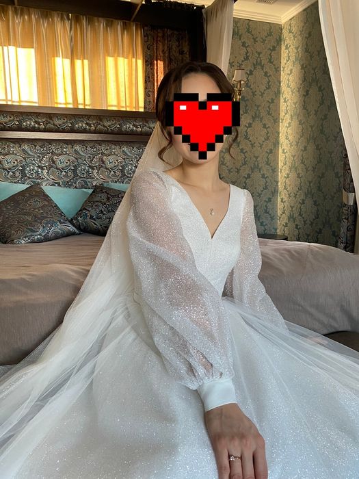 Нежное свадебное платье