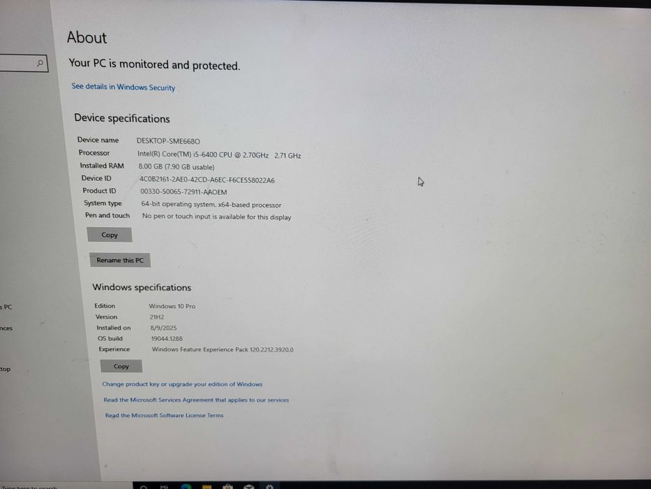 PC Lenovo ThinkCenter M800 - I5 and 256 SSD