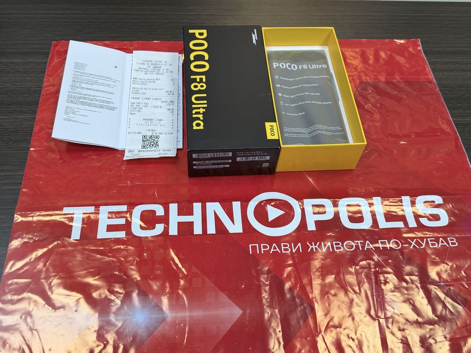 *** 512GB Poco F8 Ultra Гаранция Technopolis до 2028 г. Black