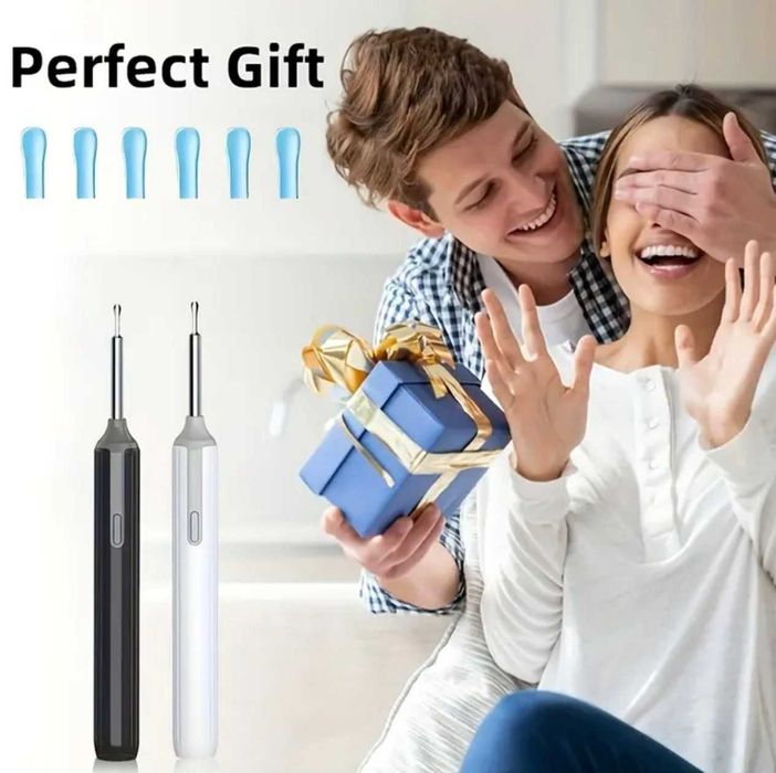 Curățător cerumen urechi, pentru iOS și Android, Calitate HD 1080P.