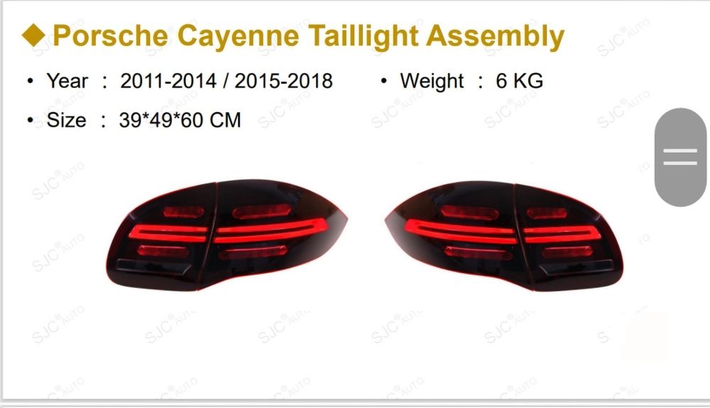 Stopuri Full Led Porsche Cayenne 2011-2014