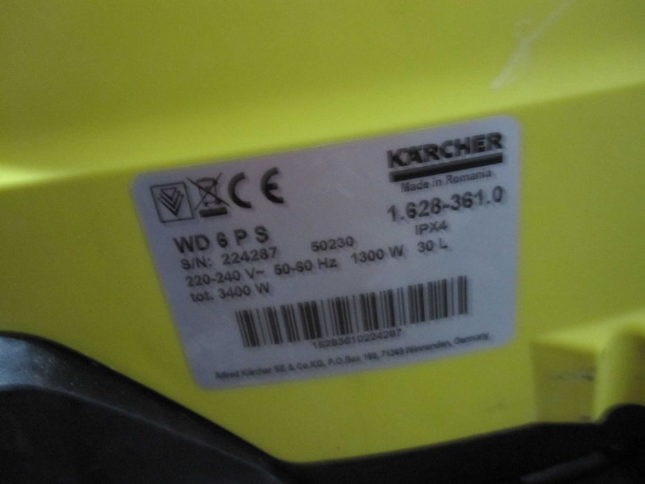 Aspirator pentru apă și praf Kärcher WD 6 P S V-30/6/22/T