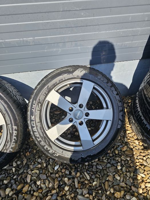 Jante Aliaj R17 5x120  cauciucuri 225 55 R17 ET42