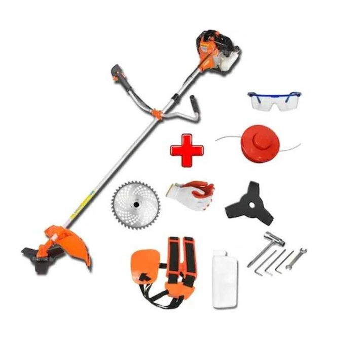 Бензинов Храсторез STAHLMAYER 74 Куб.НЕМСКИ Тример с Аксесоари 2023