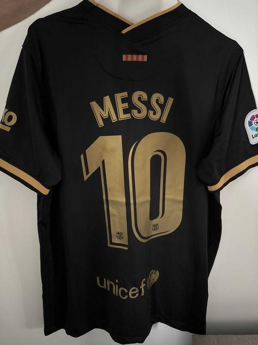 Tricou Messi Barcelona la liga negru barca
