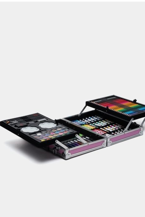 Rasm chizish uchun to'plam. To'plamda 145 dona mahsulot mavjud.