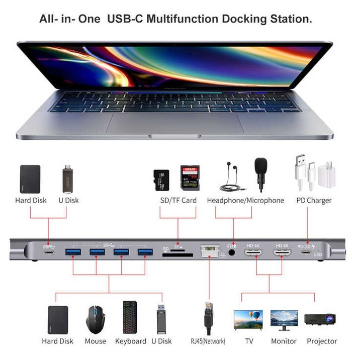 ONTEN Type-c Hub 12 in 1