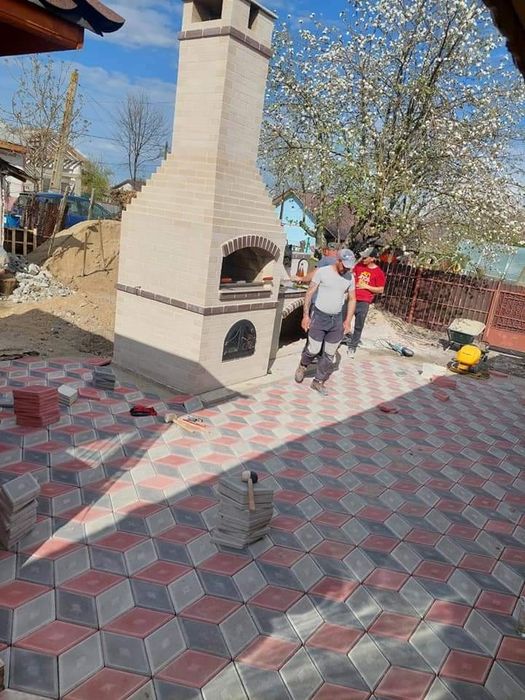 Producator Pavaje si Pavele din beton comprimat model Solzi Autoblocan