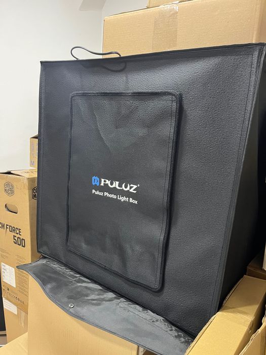 Преносима фото кутия Light box Puluz с 6 фона