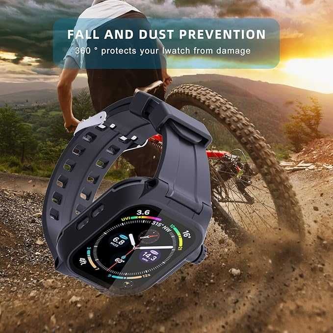 Husa antisoc protectie 360 waterproof APPLE Watch 7 8 9 45mm full body