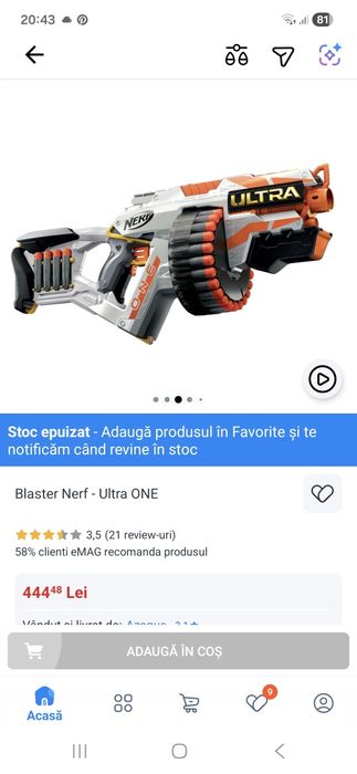 Blaster Nerf Ultra ONE
