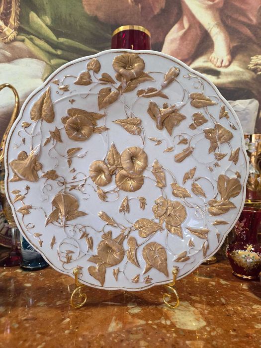 Антикварно парадно плато (Prunkschale) - Meissen, 1. Wahl, Knaufzeit (1880-1890 г.)