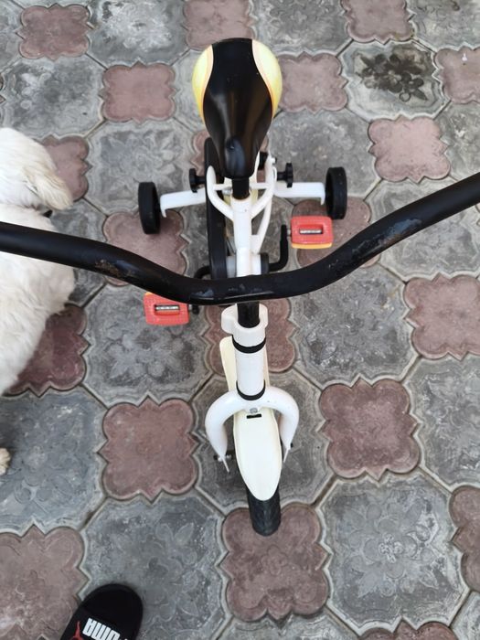 Bicicletă copii 10 inch cu roți ajutătoare (vârstă 2-4 ani)