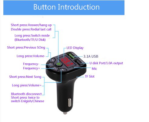 Modulator FM Bluetooth