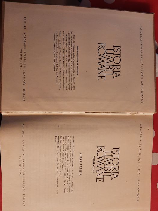 Istoria limbii române, vol 1 - 1965 , vol 2 - 1969
