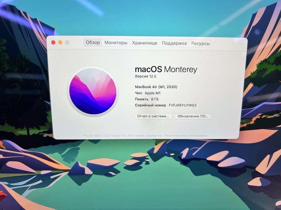 Ноутбук Apple MacBook Air 2020 | M1 | 8GB | 256GB | 100% | 15 циклов