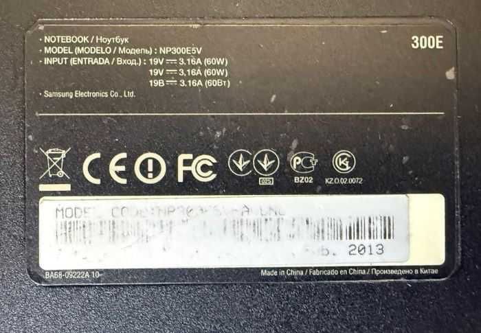 Noutbook Samsung CORE I3 100$