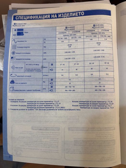 Инверторен климатик Panasonic CU-E12GKE