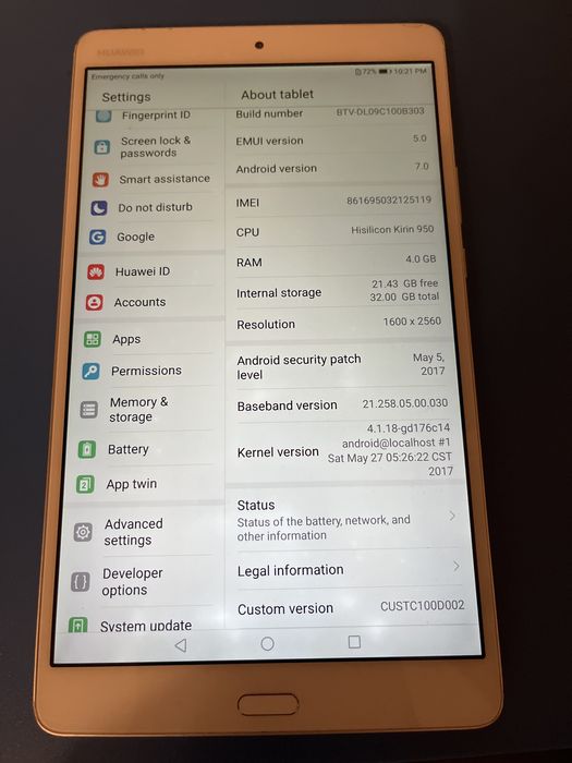 Tableta Huawei MediaPad M3