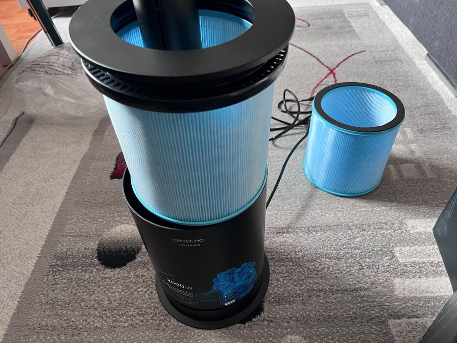 Purificator de aer Cecotec TotalPure 3in1 Connected Max – Nou, WiFi, 2000W, filtru rezervă