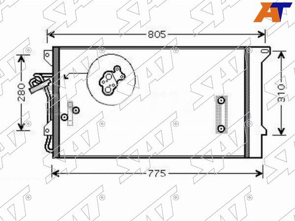 Радиатор кондиционера      Audi Q7