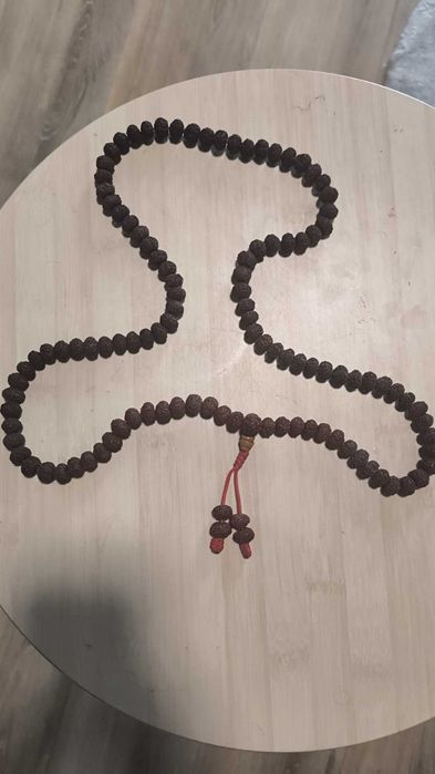Colier Mala Rudraksha autentic 108 mărgele – rar, mare, spiritual