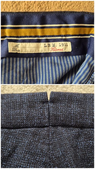 Pantaloni de Lux L.B.M. 1911 Lubiam, Bumbac & Lână, Slim Fit, Bărbați, 54 R (Fit 52 - XL)